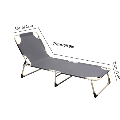 Heavy-Duty Folding Bed – 250kg Capacity with Cushioned Headrest