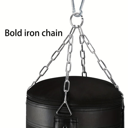 4-Foot Empty Punching Bag Set with Boxing Gloves – Muay Thai & MMA Training