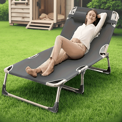 Portable Adjustable Folding Bed – Multi-Functional with Comfort Pillow