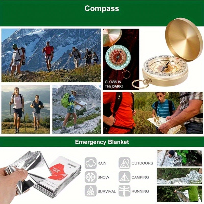 28-in-1 Survival Kit – Essential Outdoor and Emergency Gear