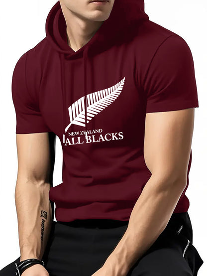 Men’s Rugby Hooded T-Shirt