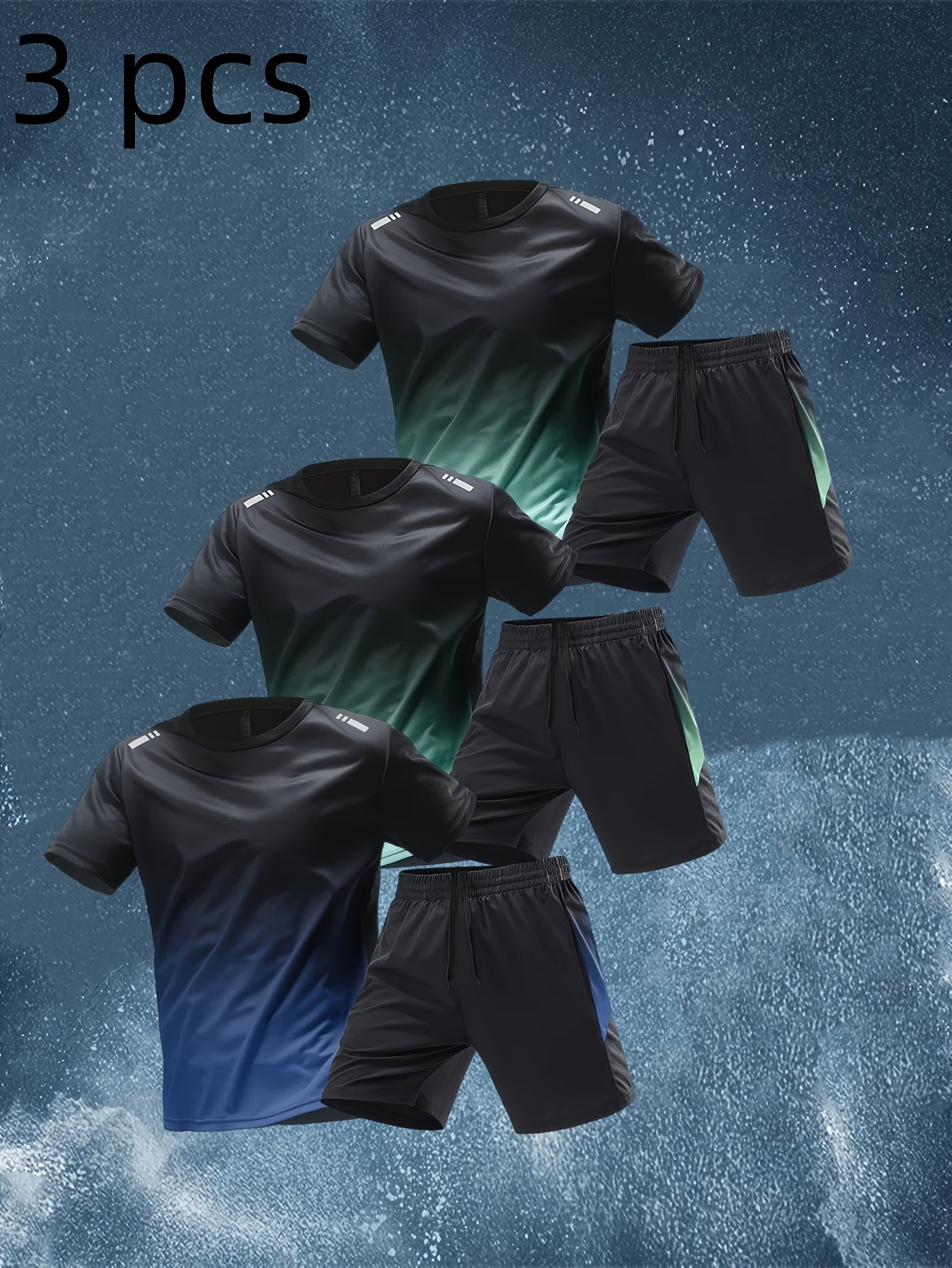 Men’s Summer Sports Set – Short Sleeve &amp; Shorts