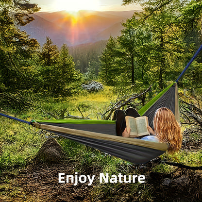Extra-Large Double Camping Hammock with Tree Straps