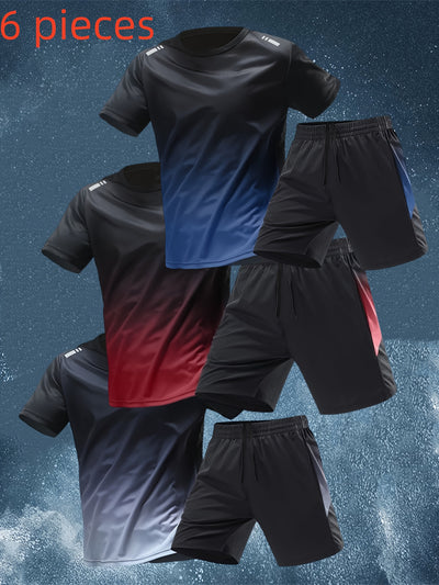 Men’s Summer Sports Set – Short Sleeve &amp; Shorts