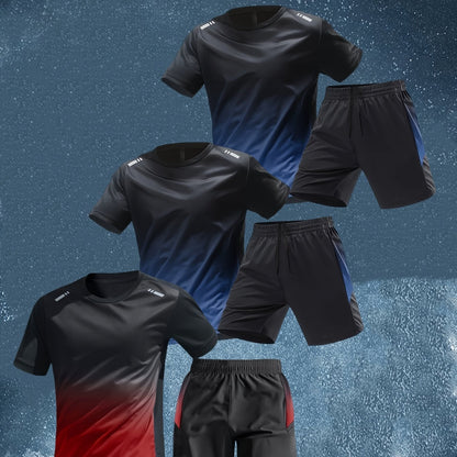 Men’s Summer Sports Set – Short Sleeve &amp; Shorts