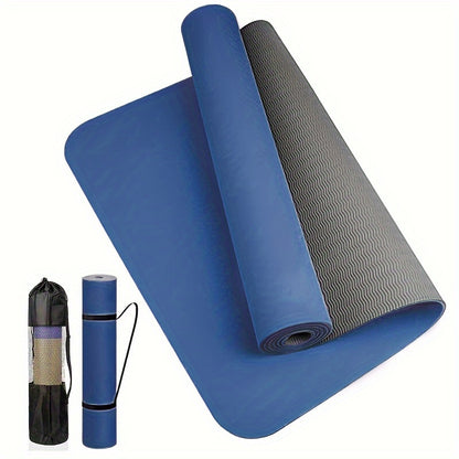 Durable TPE Yoga &amp; Pilates Mat – Non-Slip Fitness Mat with Cushioning