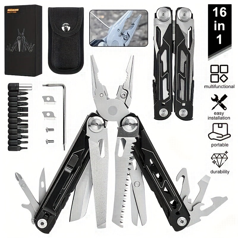 17-in-1 Multi-Tool Pliers – Compact and Versatile Outdoor Tool
