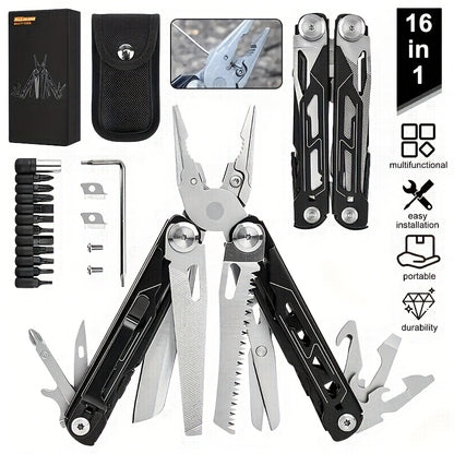 17-in-1 Multi-Tool Pliers – Compact and Versatile Outdoor Tool