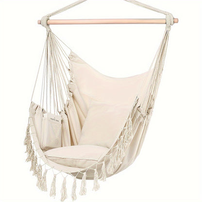 Hanging Hammock Chair Swing with Cushions