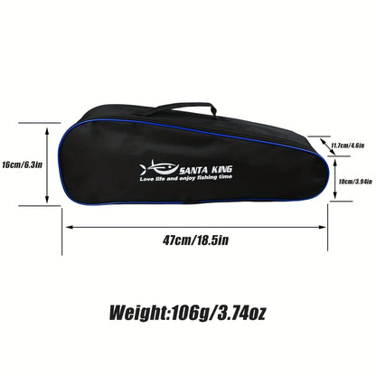 2-Piece Telescopic Fishing Rod & Reel Combo Set with 100m Line and Gear Bag