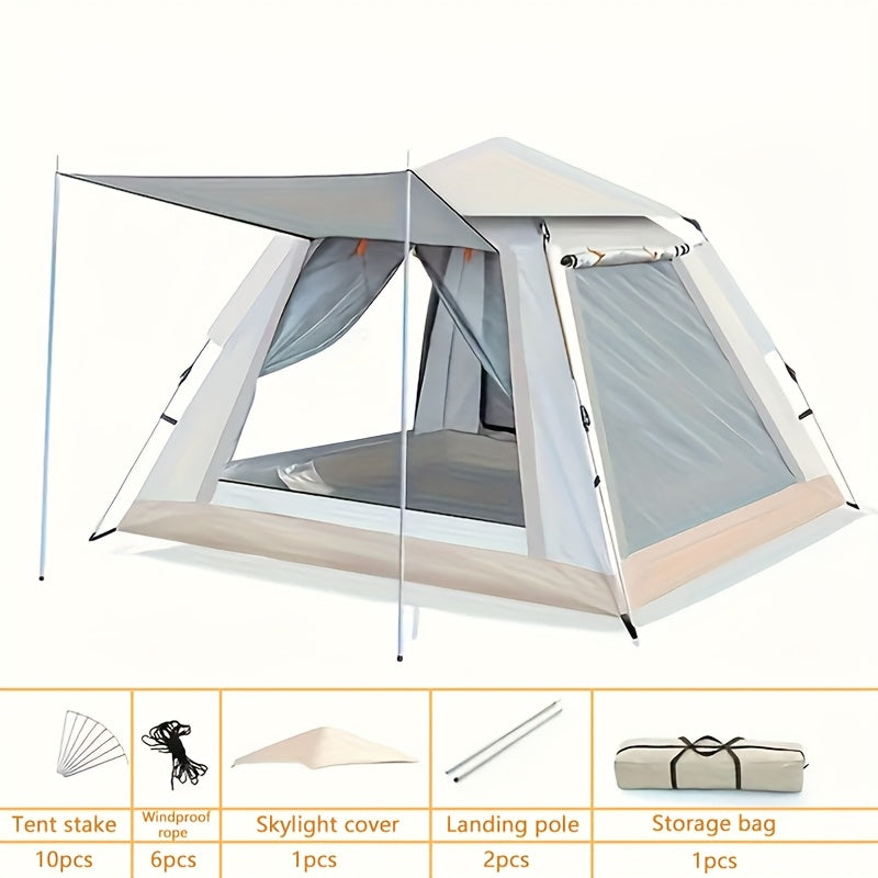 Automatic Beach Tent for 3–4 People – Quick-Fold Portable Shelter