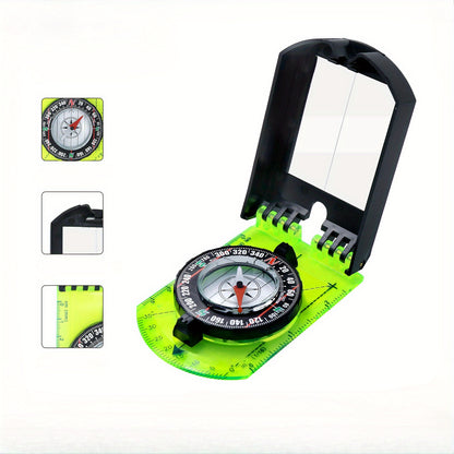 Foldable Transparent Map Ruler Compass