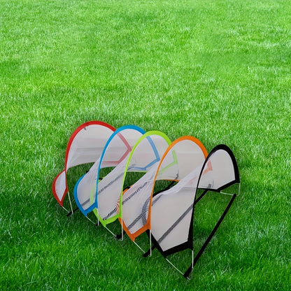 Portable Foldable Soccer Goal – Black Mesh Design