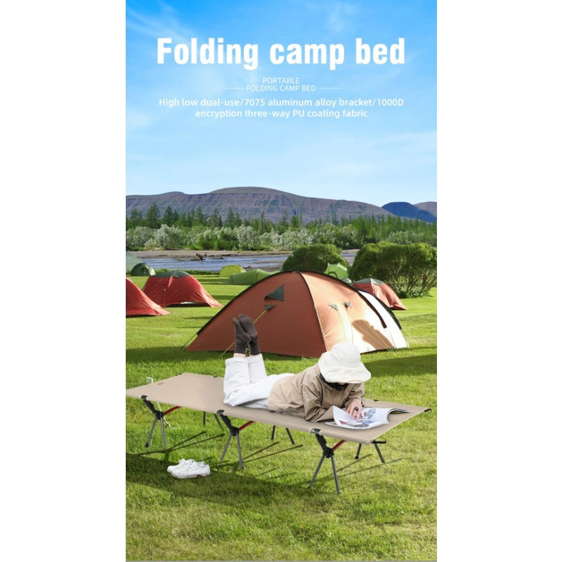 Aluminium Alloy Folding Camping Cot – Portable &amp; Comfortable