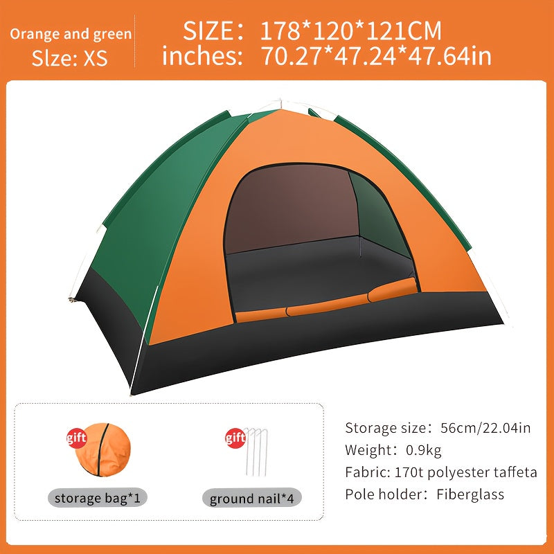 Instant Pop-Up Camping Tent for 1–2 People – Lightweight and Portable Shelter