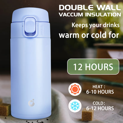 Double Wall Vacuum Insulated Travel Mug – Leakproof Thermal Coffee Flask