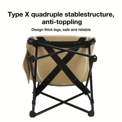 Ultra-Lightweight Portable Folding Chair – High Back with Padded Seat