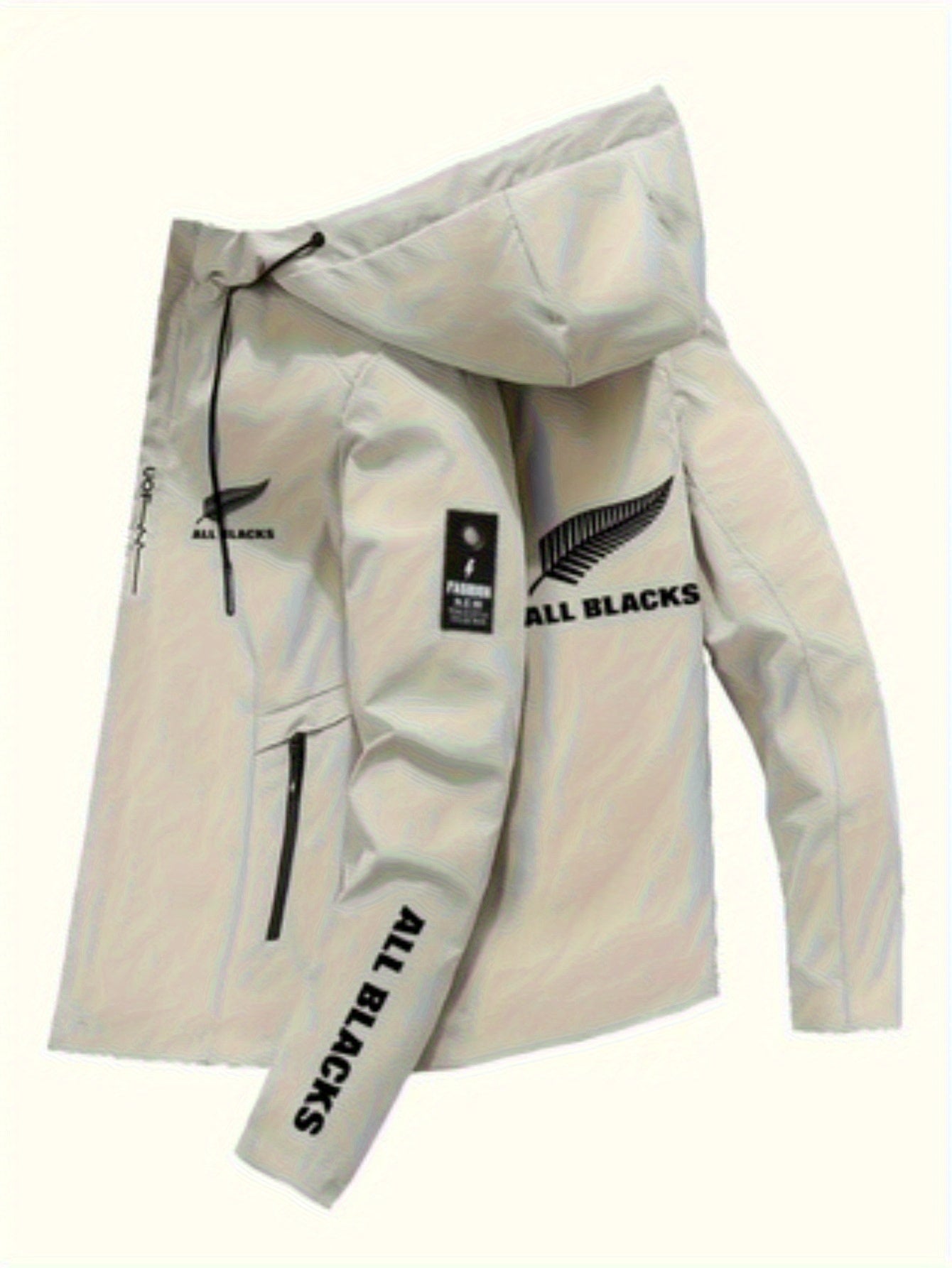 Men’s Rugby Hooded Windbreaker Jacket