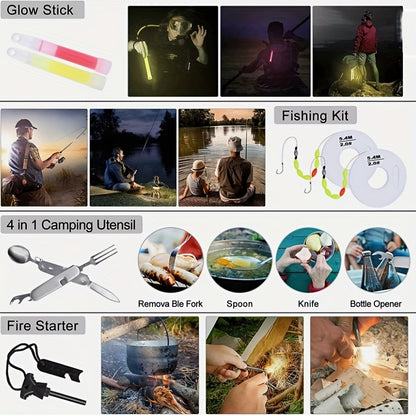 105-in-1 Emergency Survival Kit – Complete Survival Gear and First Aid Pack