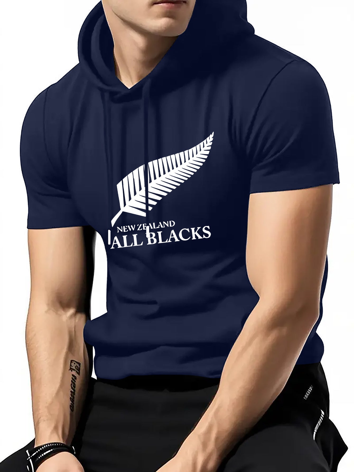 Men’s Rugby Hooded T-Shirt