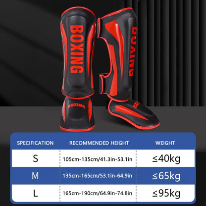 Thick PU Shin Guards – Muay Thai, Kickboxing & Martial Arts Training