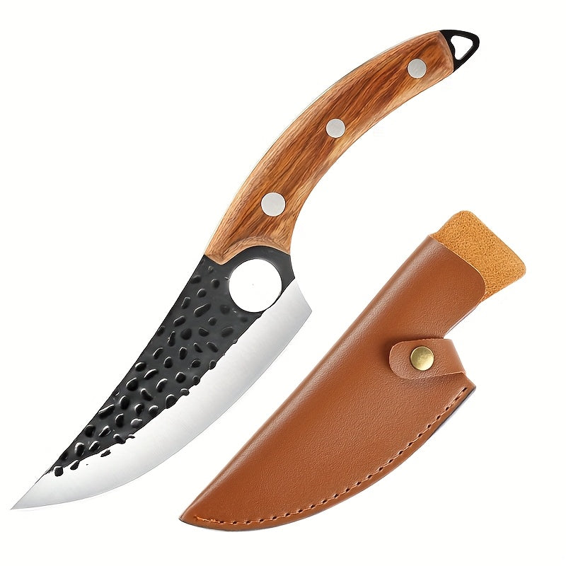 Multi‑Functional Fixed Blade Outdoor Knife with Sheath – Full Tang Survival Knife for Camping, Hiking & Hunting
