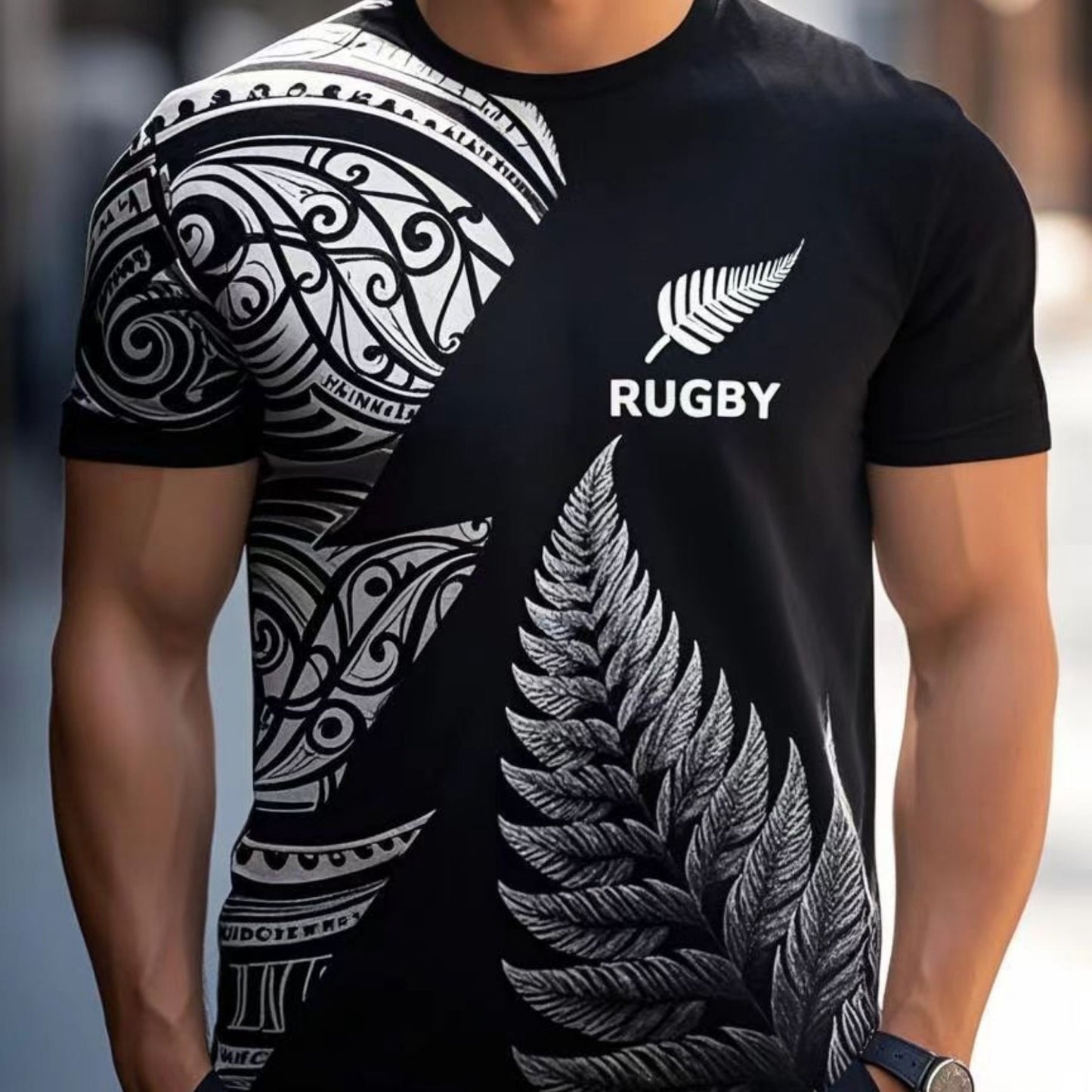 Men’s Graphic Rugby T-Shirt