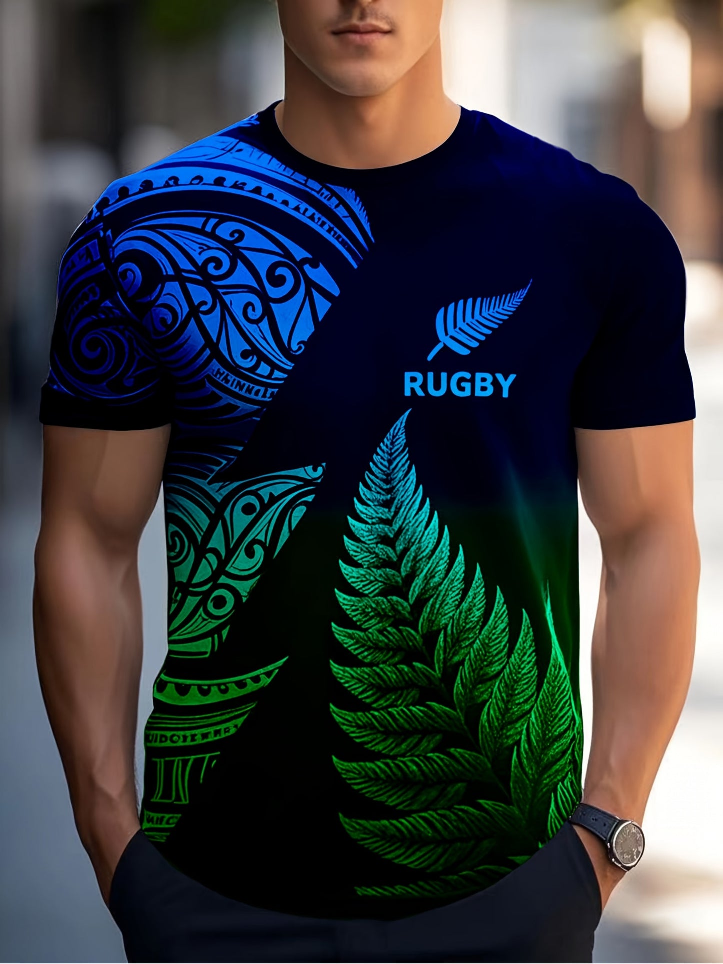 Men’s Graphic Rugby T-Shirt