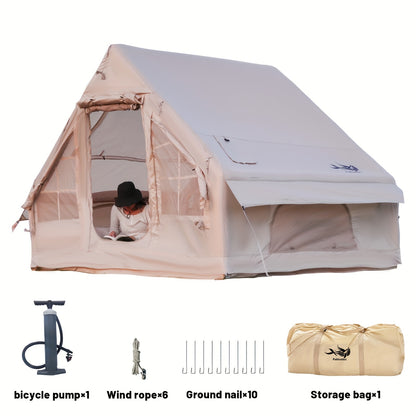 Inflatable Camping Tent for 4–6 People – All-Season Family Shelter