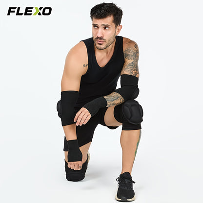 3-in-1 Sports Protective Gear: Knee Pads, Elbow Pads &amp; Hand Wraps