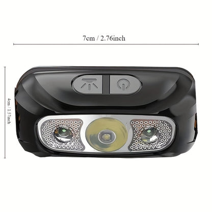 Owl-Shaped USB Rechargeable LED Headlamp with 6 Light Modes