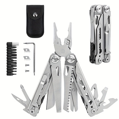 28-in-1 Multitool Pliers – Versatile Outdoor and Survival Tool