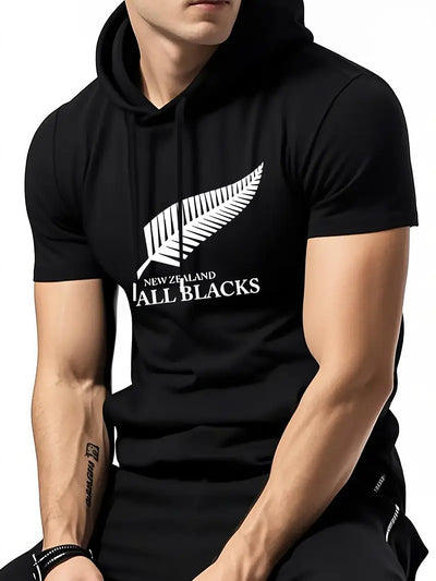 Men’s Rugby Hooded T-Shirt