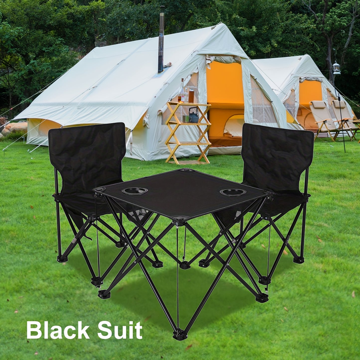 Portable Folding Table and Chair Set – Outdoor Camping &amp; Leisure