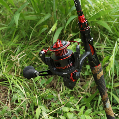 4-Section Carbon Fiber Fishing Rod & Spincast Reel Combo Set – 100m Line, Lures & Tackle