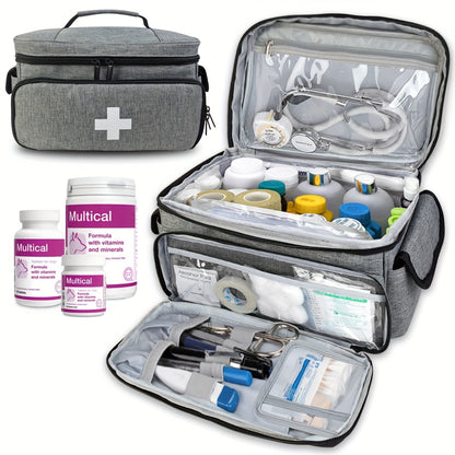 Portable First Aid Storage Bag – Organiser for Medicine and Emergency Kits