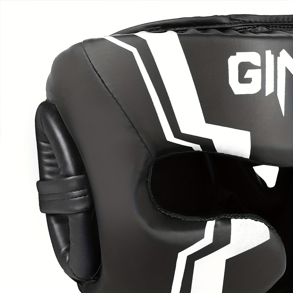 Professional Boxing Head Guard – Thick PU Protection for Sparring & Muay Thai