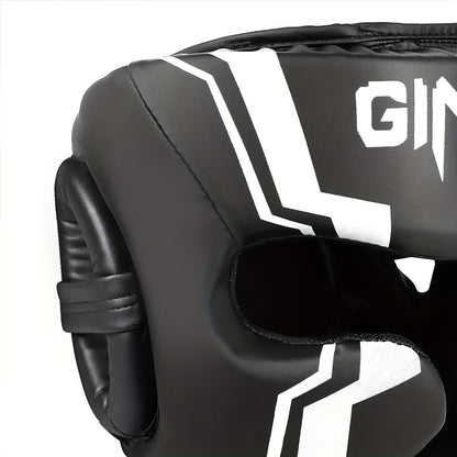 Professional Boxing Head Guard – Thick PU Protection for Sparring & Muay Thai