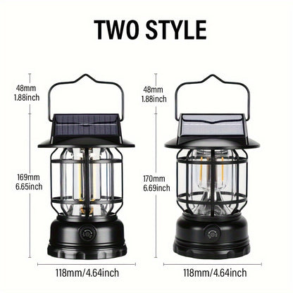 Rechargeable Dimmable LED Camping Lantern with USB Charging and Hook