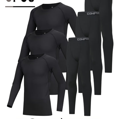 6-Piece Youth Sportswear Set – Breathable, Stretchy &amp; Quick-Dry Activewear