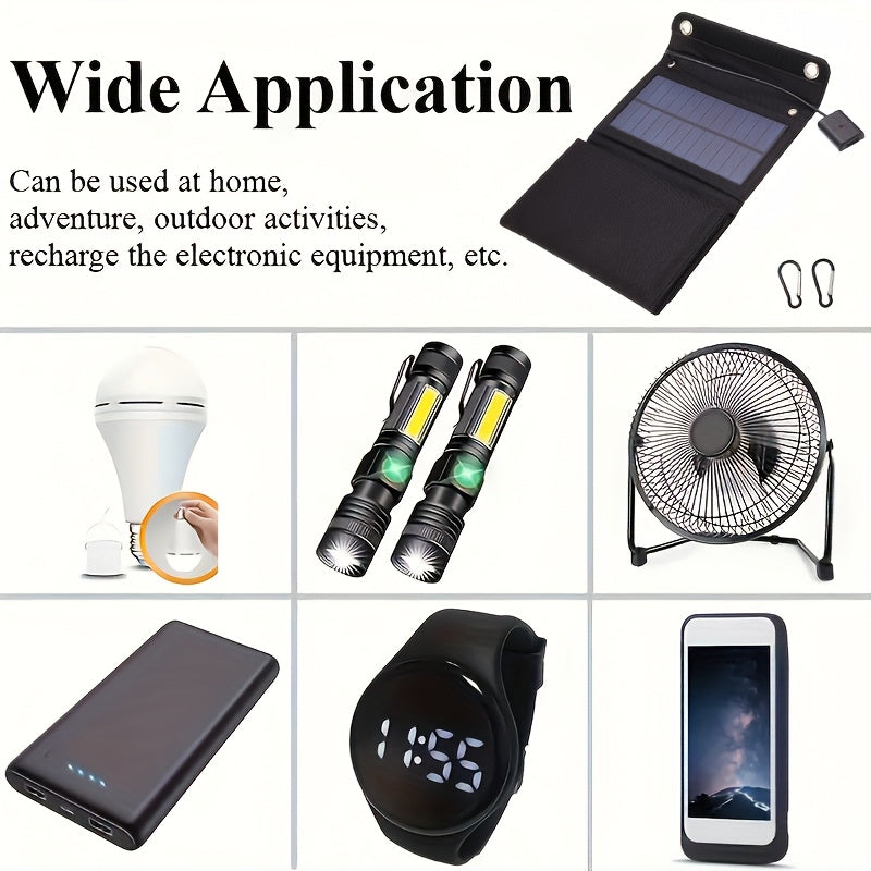 60W Foldable Solar Panel Charger with USB Output