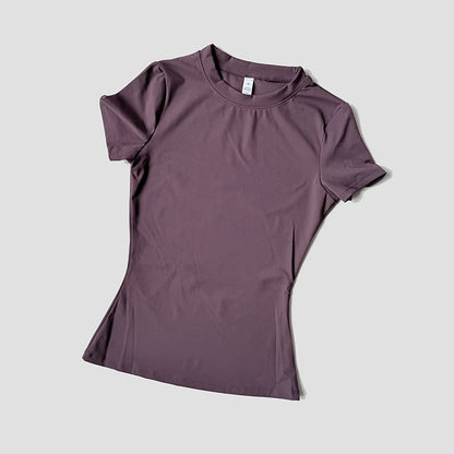 Women’s Seamless Yoga Top – Short Sleeve