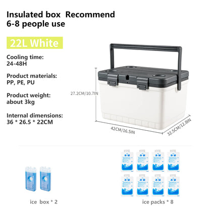 Portable 42L Cooler – Camping, Hiking &amp; Travel Essentials