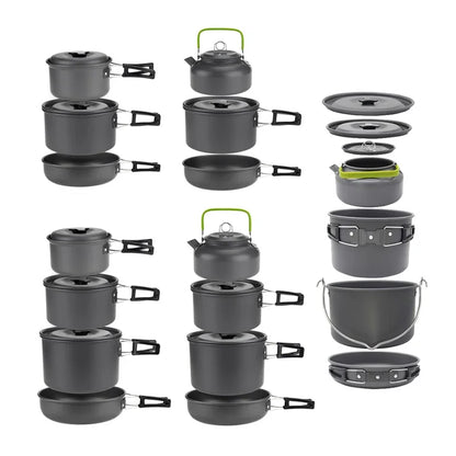 Lightweight Camping Cookware Set – 1 to 7 People