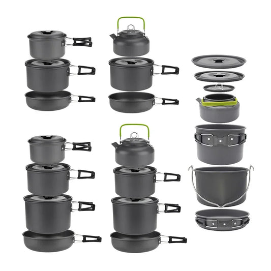 Lightweight Camping Cookware Set – 1 to 7 People