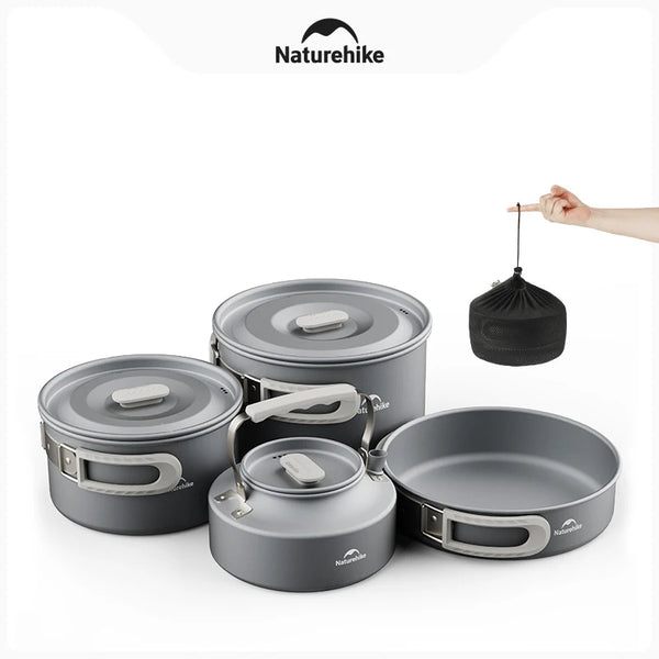 Lightweight Outdoor Cooking Pot and Pan Set – Durable and Portable