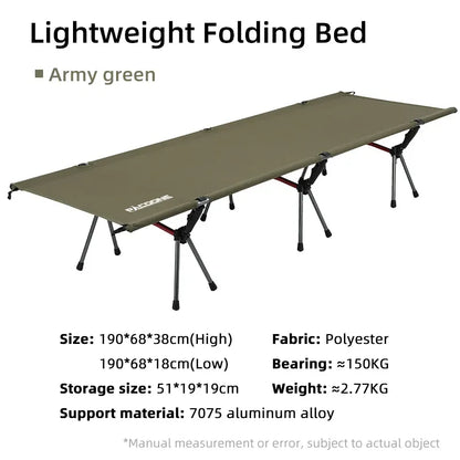 Foldable Camping Bed – Lightweight &amp; Durable Outdoor Sleeping Solution