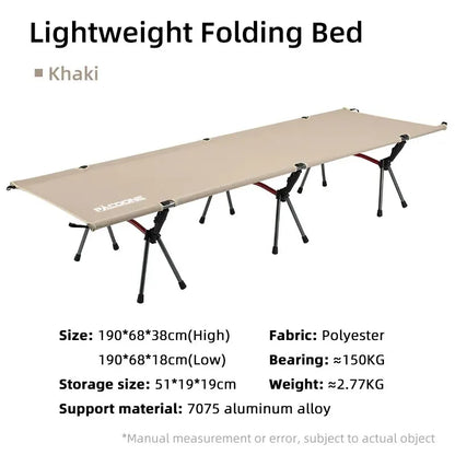 Foldable Camping Bed – Lightweight &amp; Durable Outdoor Sleeping Solution