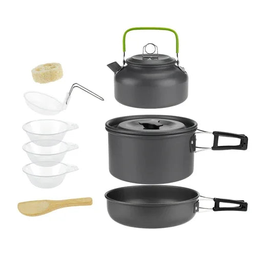 Lightweight Camping Cookware Set – 1 to 7 People
