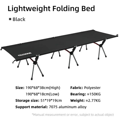 Foldable Camping Bed – Lightweight &amp; Durable Outdoor Sleeping Solution